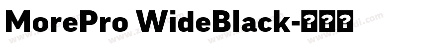 MorePro WideBlack字体转换